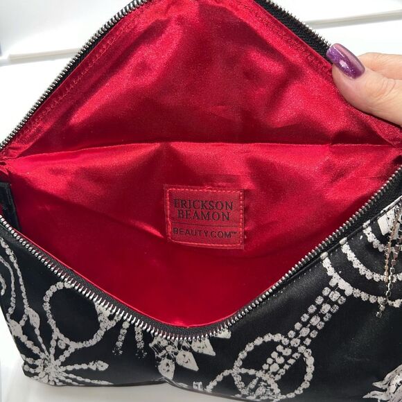 Erickson Beamon Satin and Rhinestoned Wristlet Pouch - Picture 7 of 8
